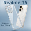 For Realme 15 Back Cover Case Lifetime Anti-Yellow Clear (Sleek Hard Crystal | Shockproof and Camera Protection)