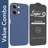 For Vivo Y11 | Vivo Y21 5G Combo with Back Cover and 9H Tempered Glass (Liquid Silicone | Camera Protection | Oleophobic Coating Screen Glass)