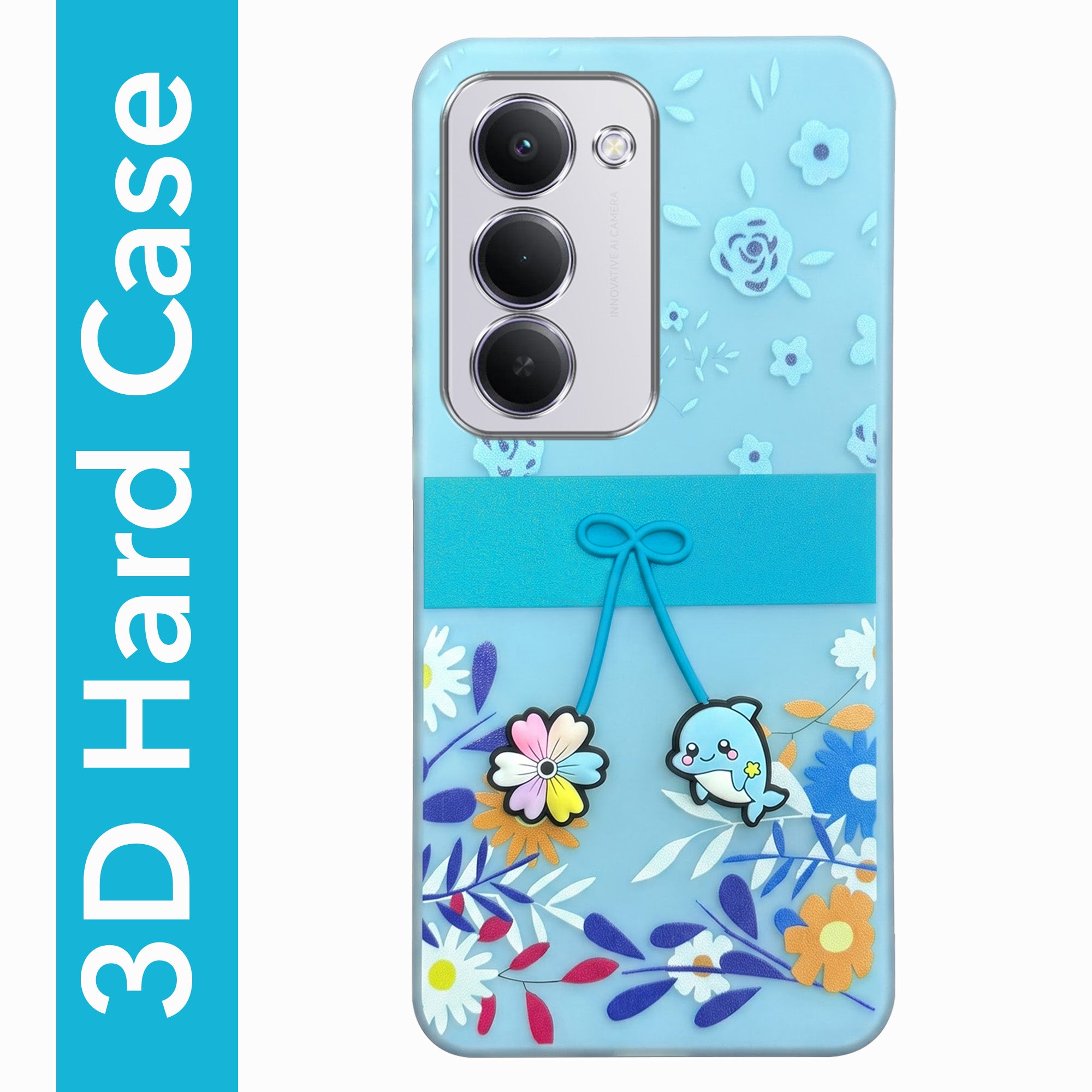 For Redmi 15 Back Cover Case (3D Cute Cartoons | Hard Back Side Soft | Matte Premium Finish | HD Printing)
