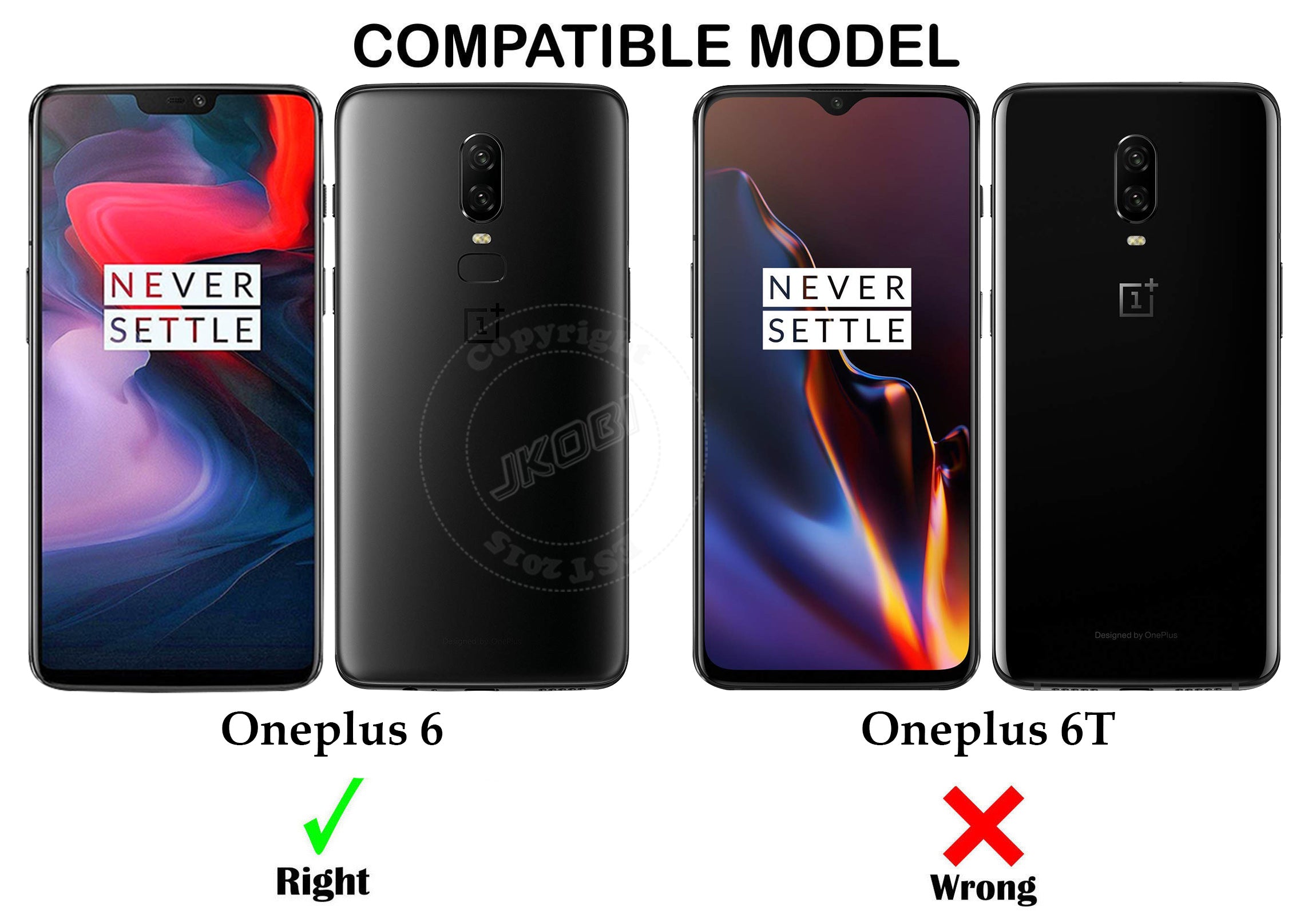 For OnePlus 6 Lifetime Anti-Yellow Clear Back Cover Case (Sleek Hard Crystal | Shockproof and Camera Protection)
