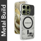 For Motorola Edge 70 Pro | Edge 70 Pro Plus Metallic Back Cover Case (Metallic Camera Protection & Buttons | Translucent Milky Shade | Hard Polycarbonate)