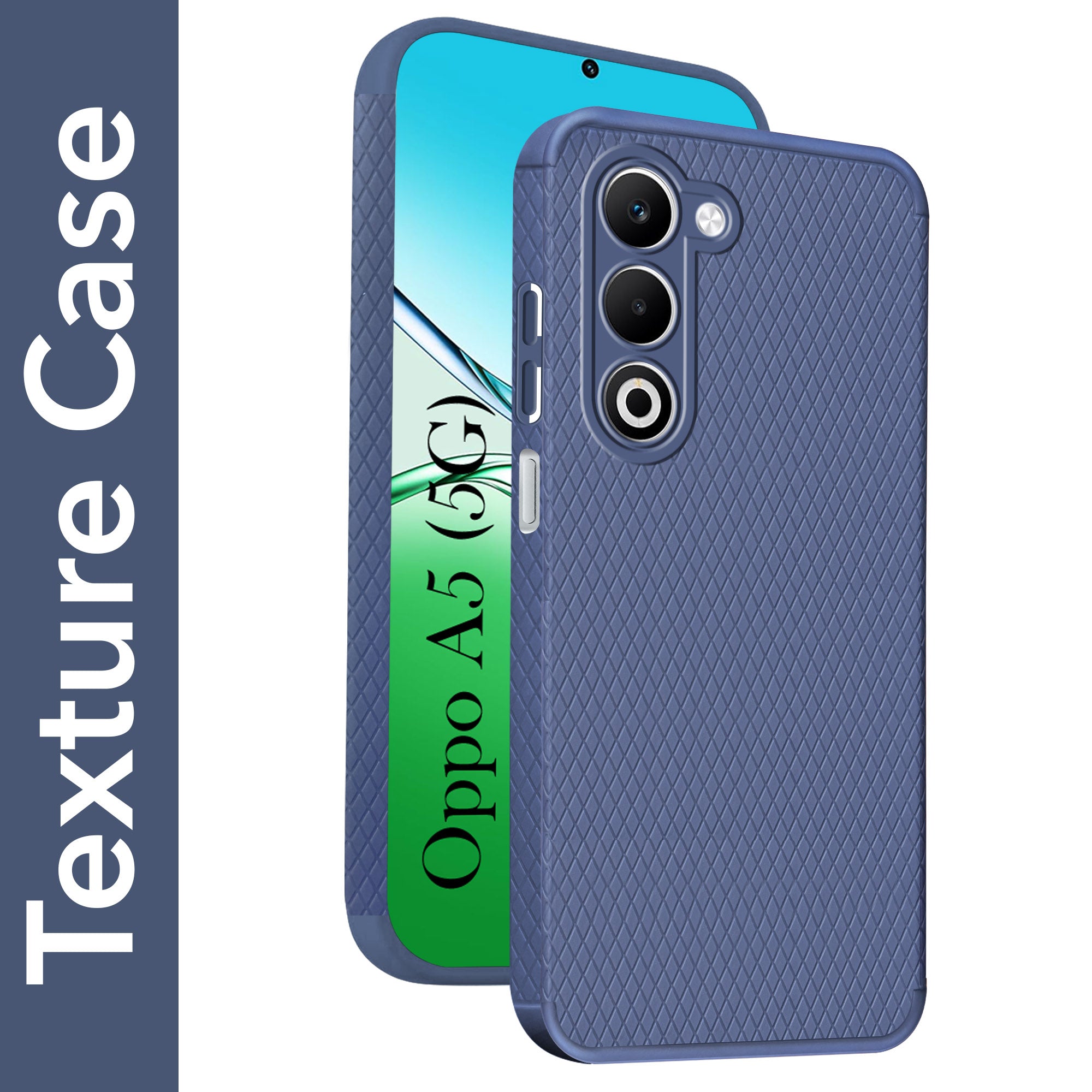For Oppo A5 5G Back Cover Case (Liquid Silicone | Side Grip | Camera Protection)