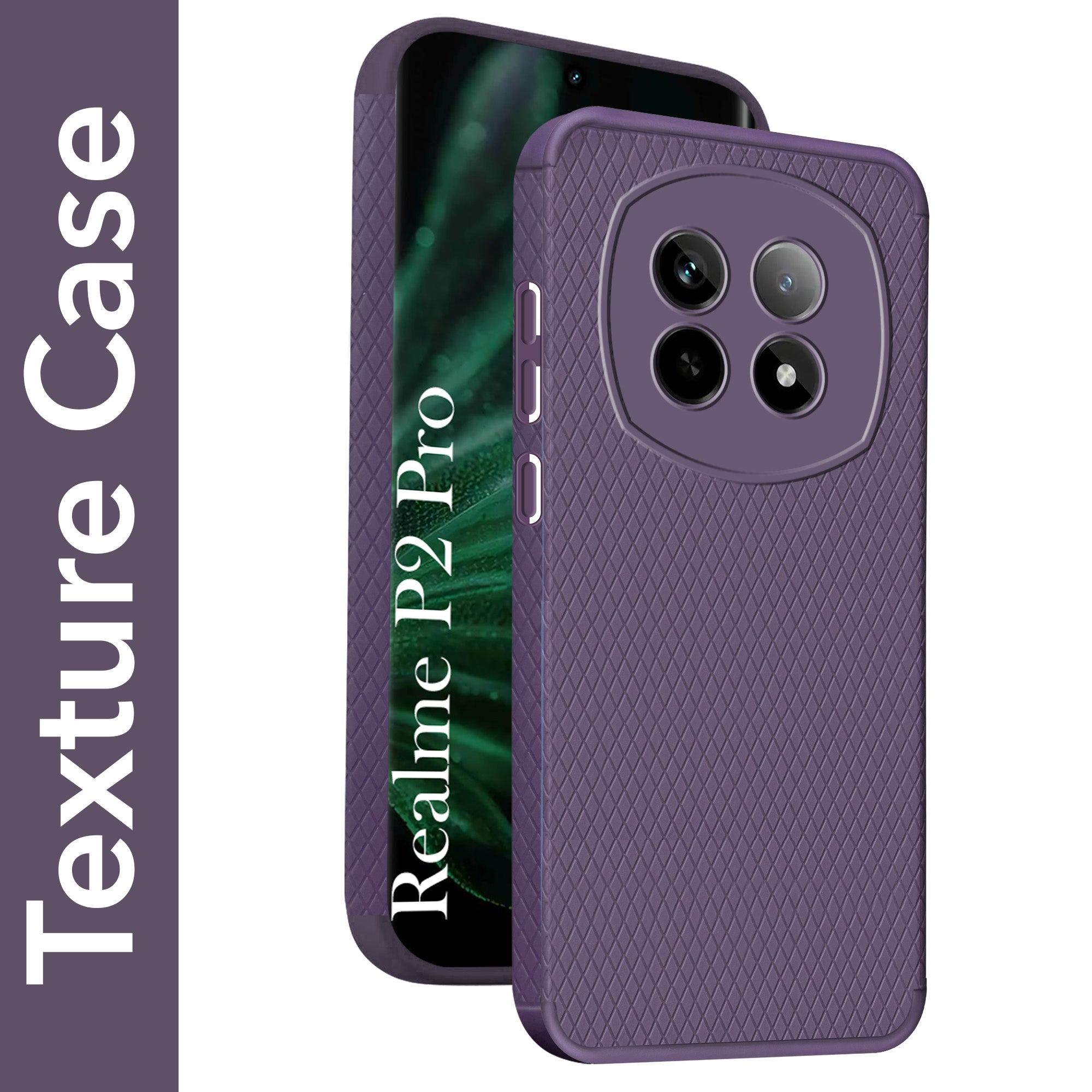 For Realme P2 Pro Back Cover Case (Liquid Silicone | Side Grip | Camera Protection)