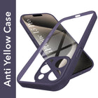 For Apple iPhone 15 Pro Back Cover Case Ultra-Hybrid (Lifetime Anti Yellow | Anti Scratch | Crystal Clear Shockproof)