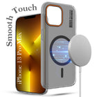 For Apple iPhone 13 Pro Max Back Cover Case  (Soft Touch | Camera Bump Protection | MagSafe Compatible | Matte Finish)