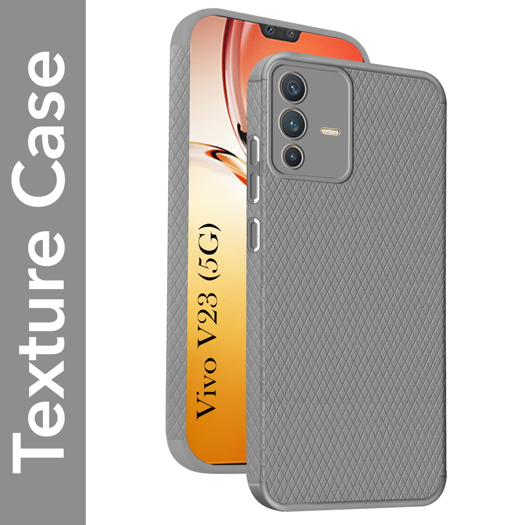 For Vivo V23 5G Back Cover Case (Liquid Silicone | Side Grip | Camera Protection)