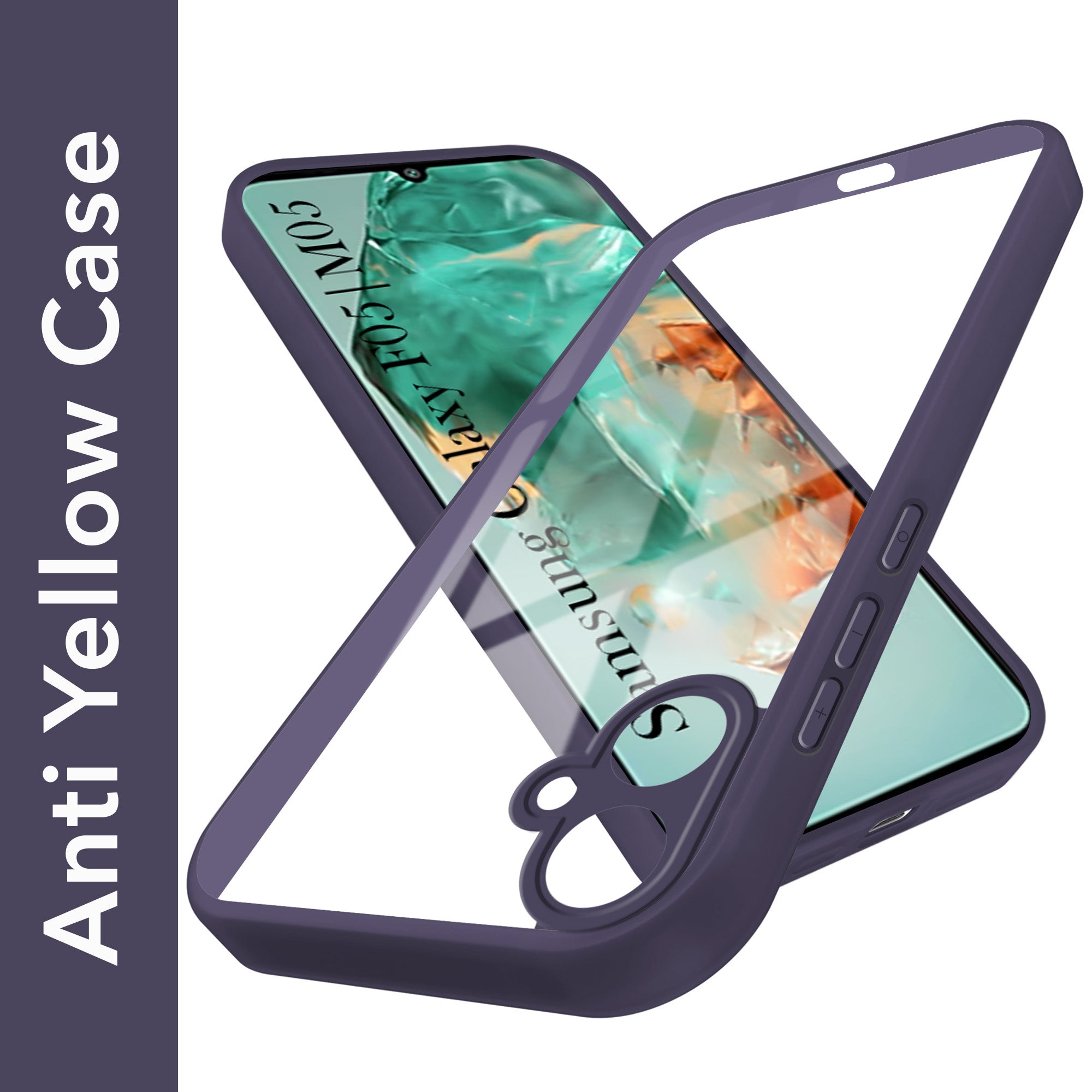 For Samsung Galaxy F05 | Samsung Galaxy M05 Back Cover Case Ultra-Hybrid (Lifetime Anti Yellow | Anti Scratch | Crystal Clear Shockproof)