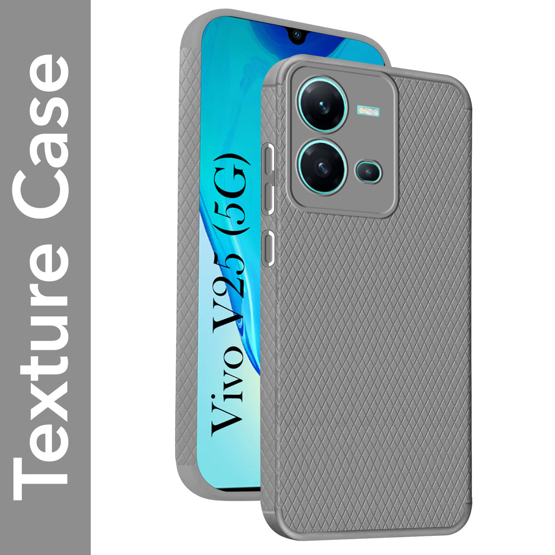 For Vivo V25 5G Back Cover Case (Liquid Silicone | Side Grip | Camera Protection)