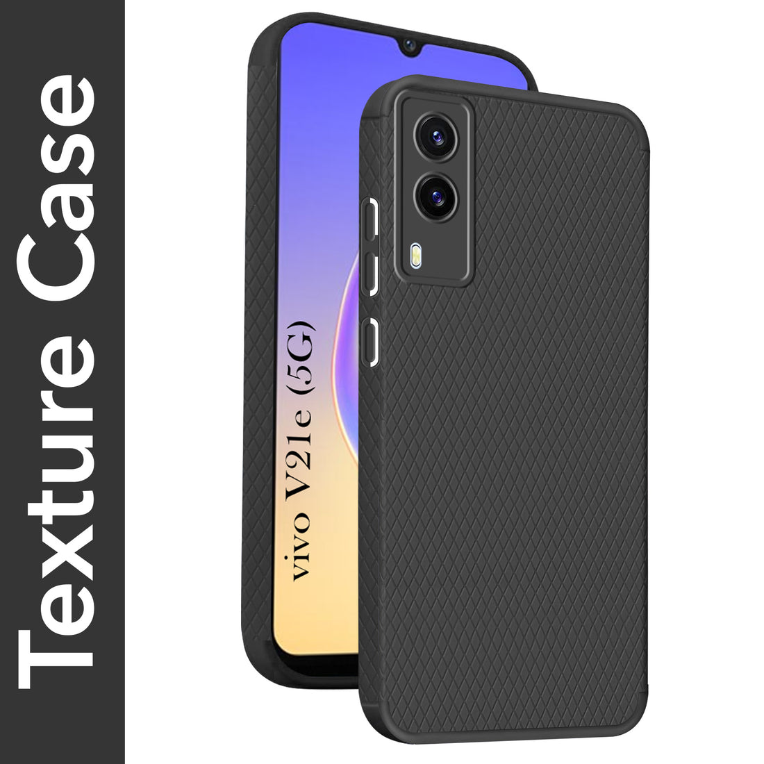 For Vivo V21e 5G Back Cover Case (Liquid Silicone | Side Grip | Camera Protection)