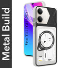 For Vivo Y11 | Vivo Y21 5G Metallic Back Cover Case (Metallic Camera Protection & Buttons | Translucent Milky Shade | Hard Polycarbonate)