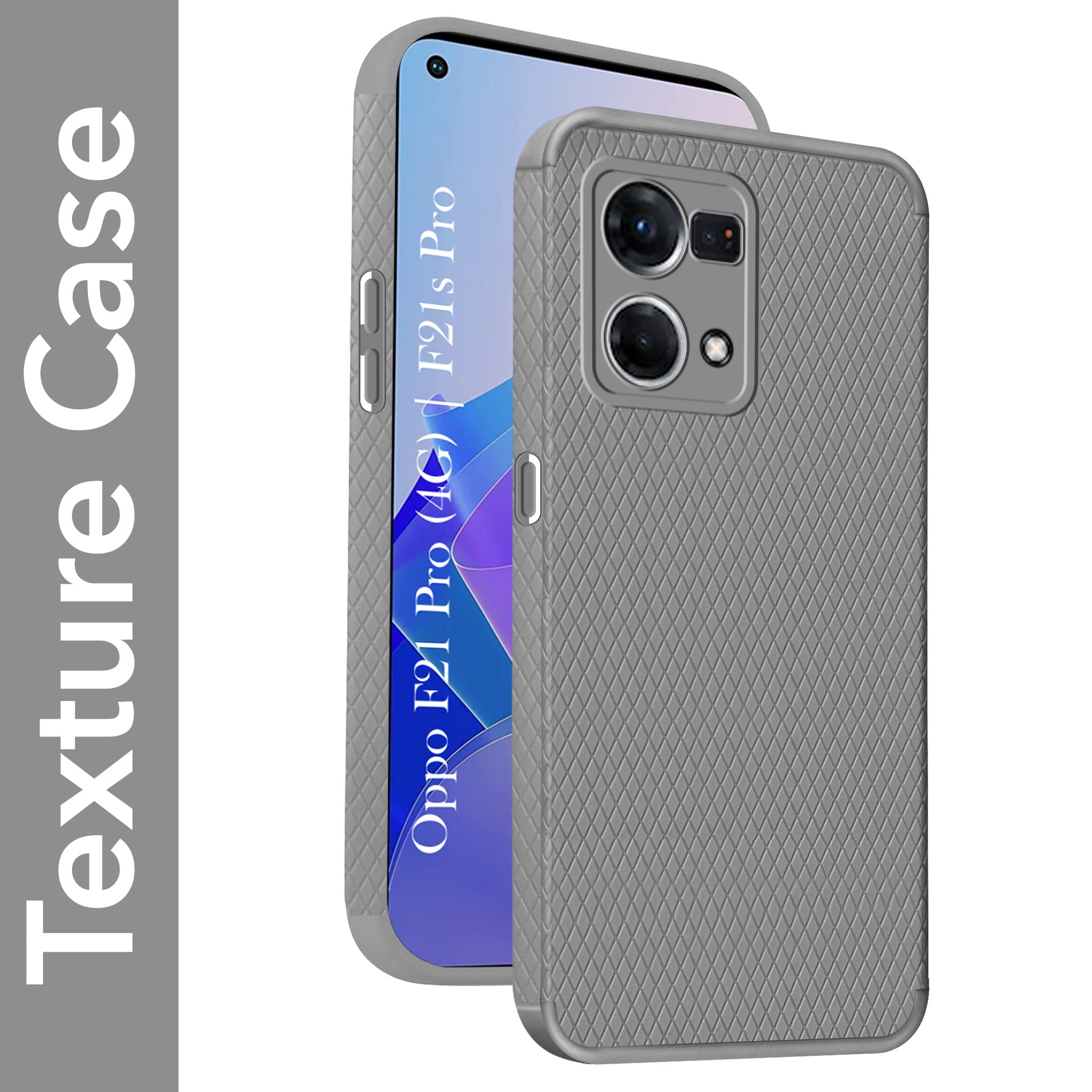 For Oppo F21 Pro 4G | F21s Pro Back Cover Case (Liquid Silicone | Side Grip | Camera Protection)