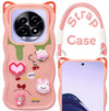 For Realme 13 Pro | Realme 13 Pro Plus 5G Back Case Cover Strap(3D embossed Figures | Strap Holder | 360* Soft Cushion with Camera Bump)
