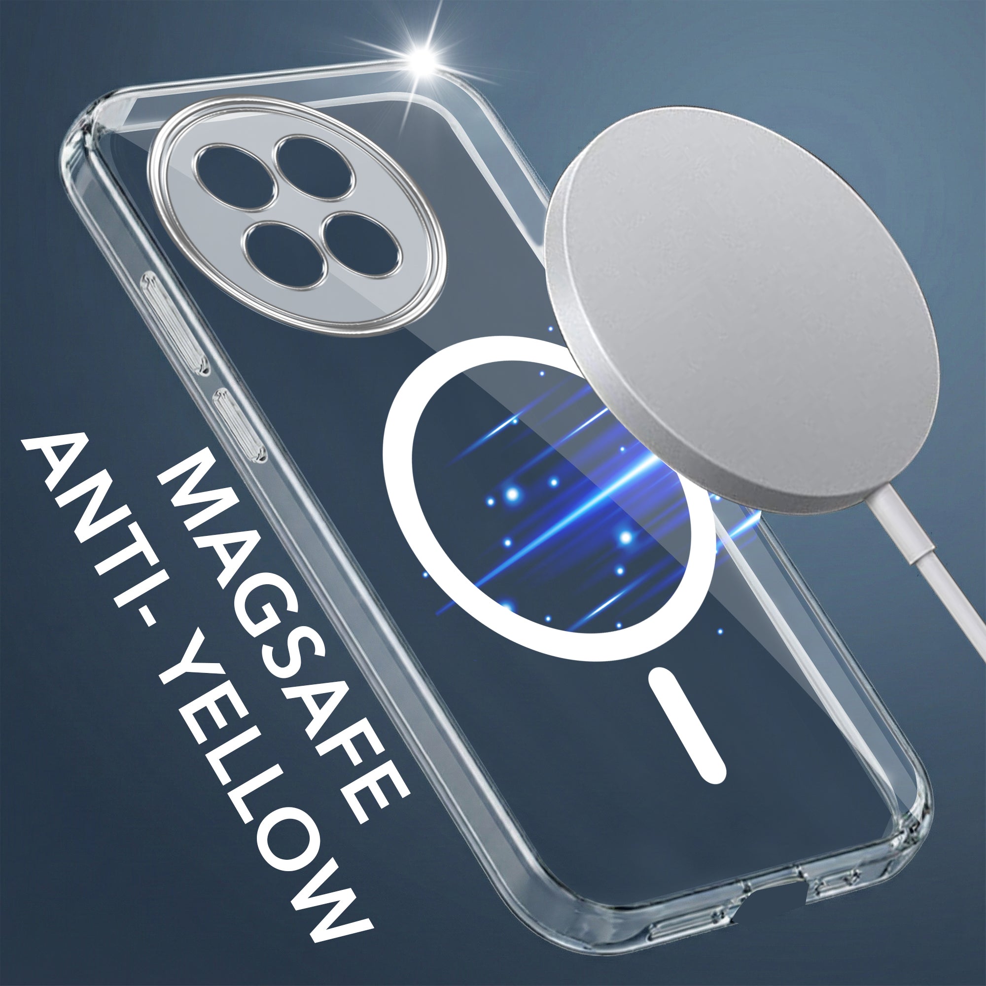 For Xiaomi 14 Civi 5G Back Cover Case Lifetime Anti-Yellow MagSafe Compatible Clear (Sleek Hard Crystal | Shockproof and Camera Protection)