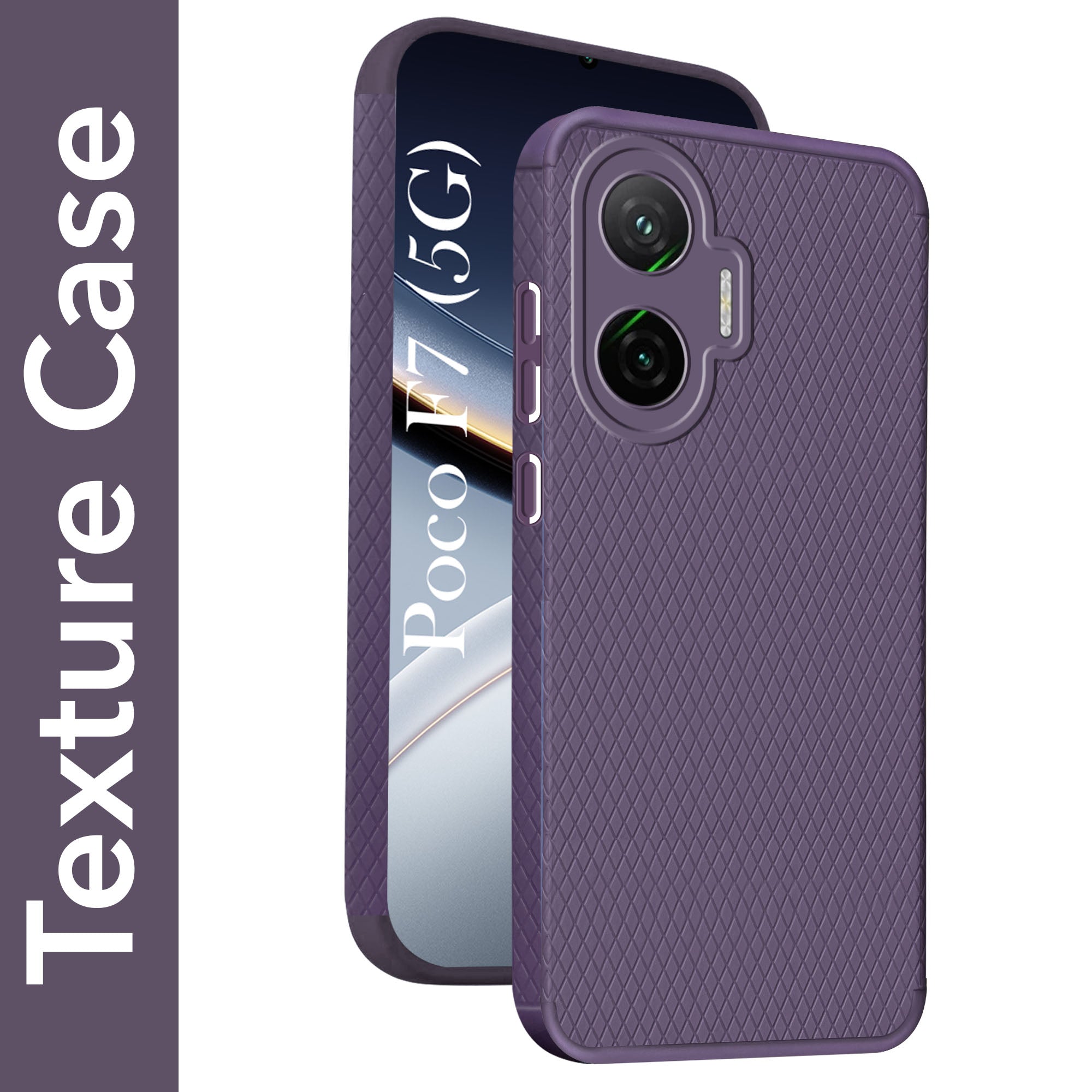 For Xiaomi Poco F7 5G Back Cover Case (Liquid Silicone | Side Grip | Camera Protection)