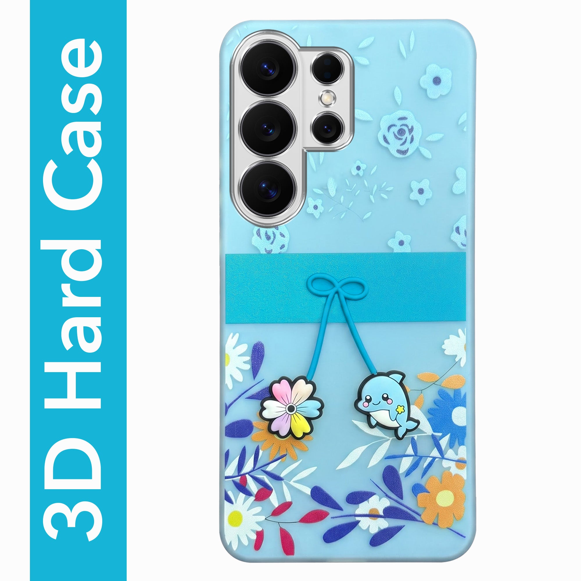 For Samsung Galaxy S26 Ultra Back Cover Case (3D Cute Cartoons | Hard Back Side Soft | Matte Premium Finish | HD Printing)