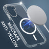 For Vivo Y16 Back Cover Case Lifetime Anti-Yellow MagSafe Compatible Clear (Sleek Hard Crystal | Shockproof and Camera Protection)