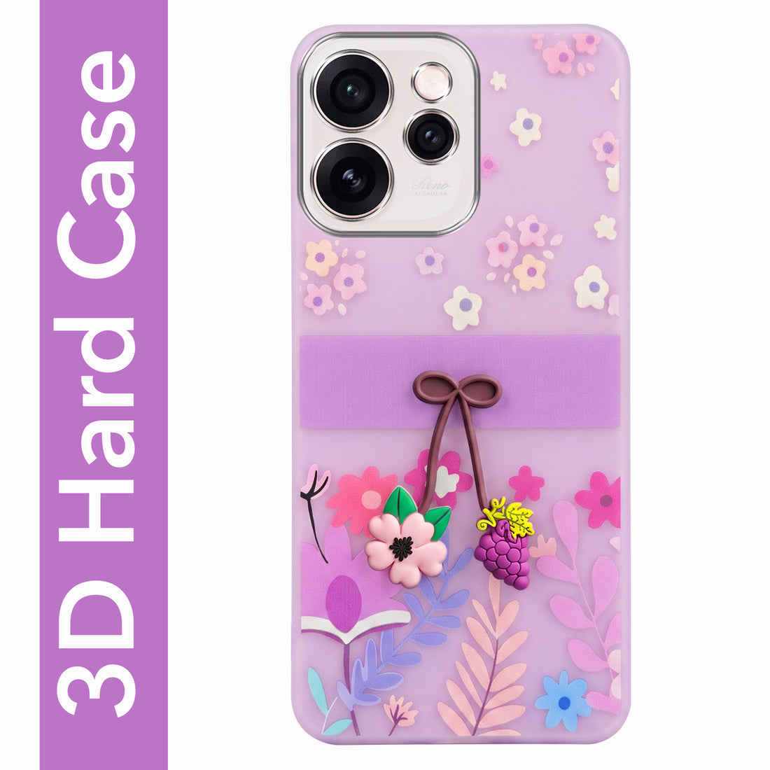 For Oppo Reno15 Pro Mini 5G | Oppo Reno 15 Pro Mini 5G Back Cover Case (3D Cute Cartoons | Hard Back Side Soft | Matte Premium Finish | HD Printing)