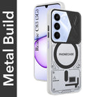 For Realme C83 5G Metallic Back Cover Case (Metallic Camera Protection & Buttons | Translucent Milky Shade | Hard Polycarbonate)