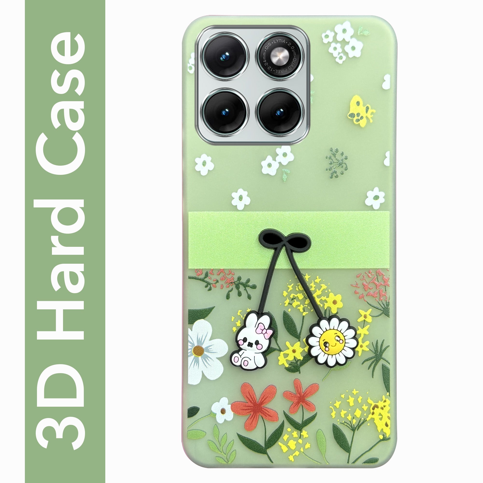 For Motorola Moto Edge 70 Fusion Back Cover Case (3D Cute Cartoons | Hard Back Side Soft | Matte Premium Finish | HD Printing)