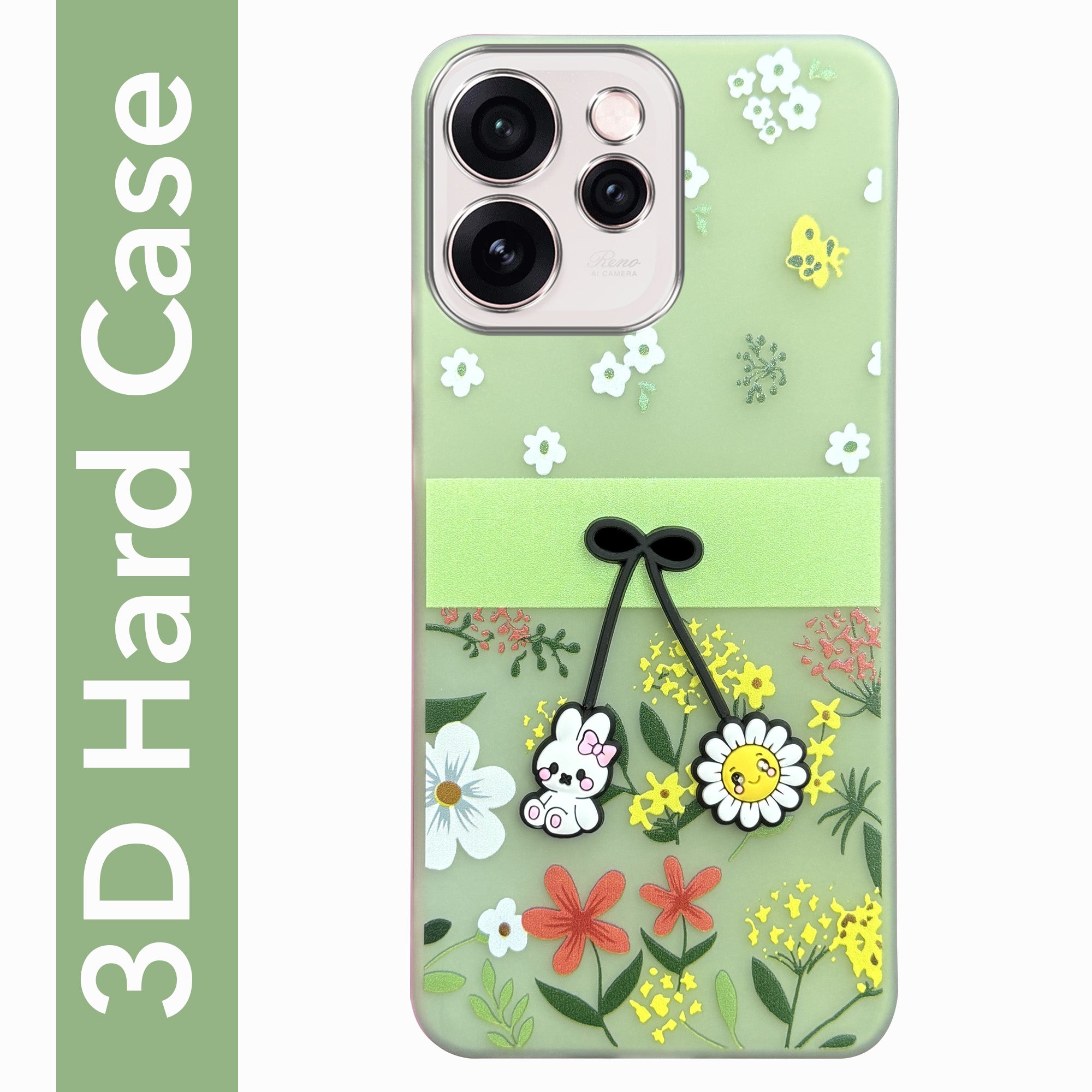 For Oppo Reno15 Pro Mini 5G | Oppo Reno 15 Pro Mini 5G Back Cover Case (3D Cute Cartoons | Hard Back Side Soft | Matte Premium Finish | HD Printing)