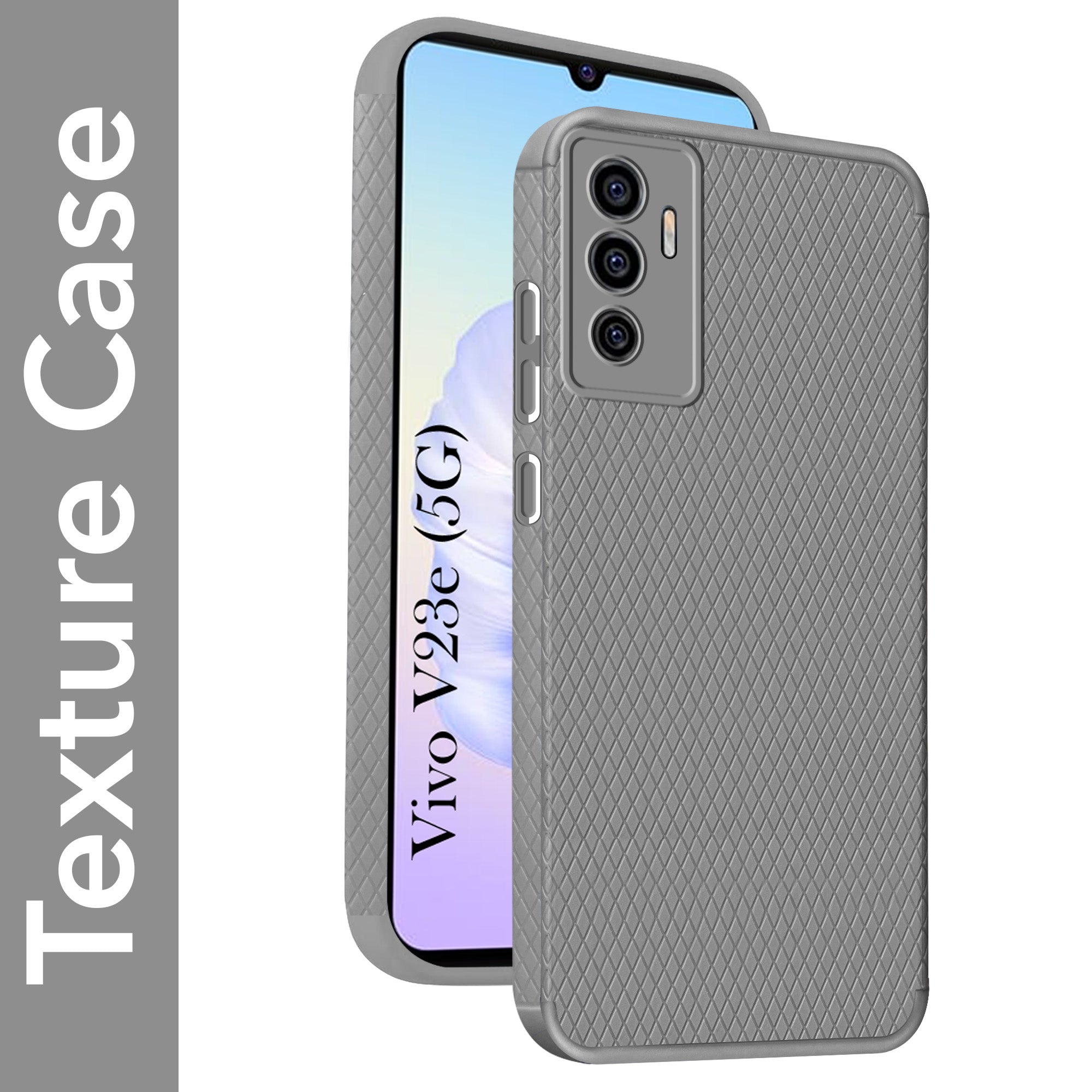 For Vivo V23e 4G | 5G Back Cover Case (Liquid Silicone | Side Grip | Camera Protection)