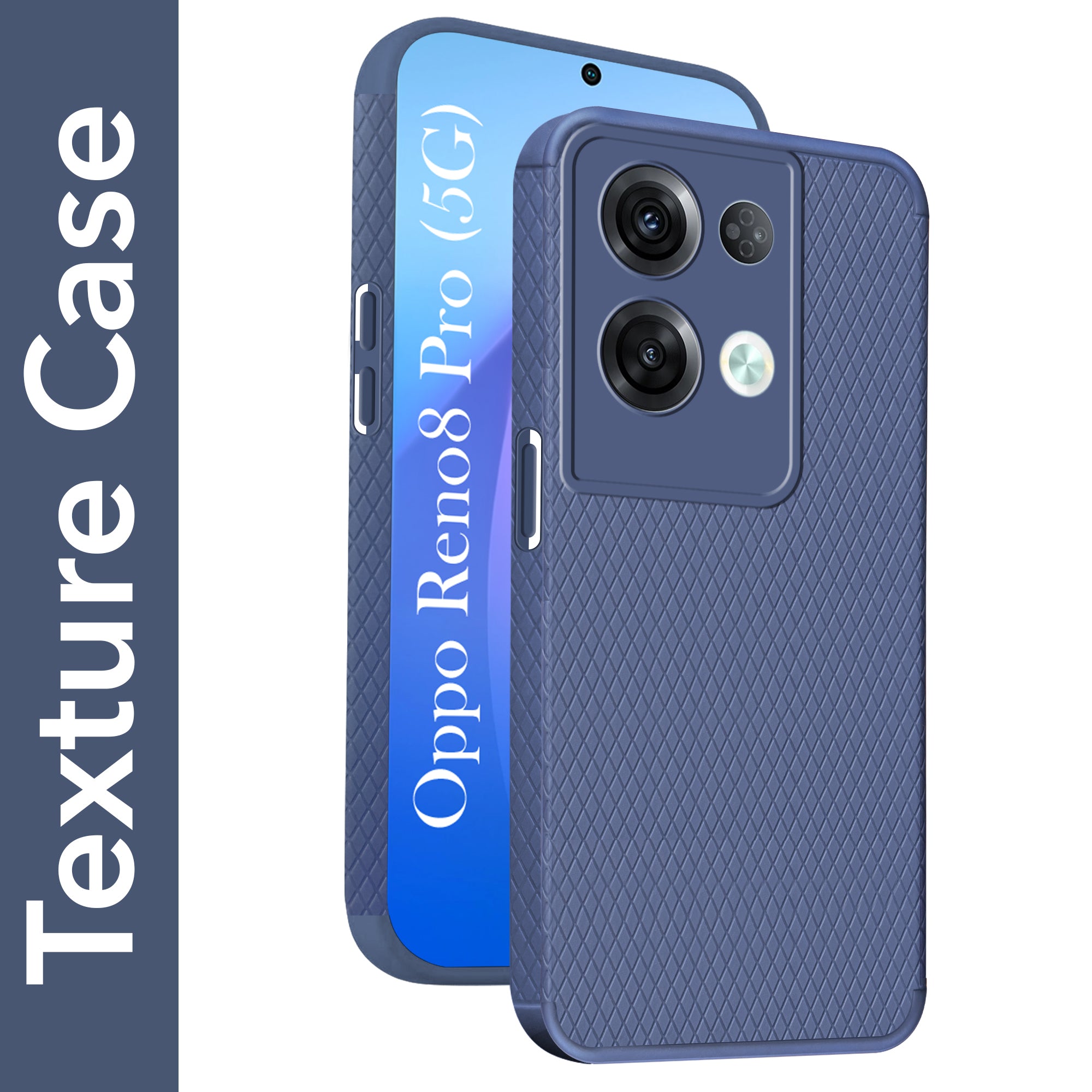 For Oppo Reno8 Pro 5G | Reno 8 Pro 5G Back Cover Case Liquid Silicone (Camera Protection | Side Grip Texture | Soft and Flexible)