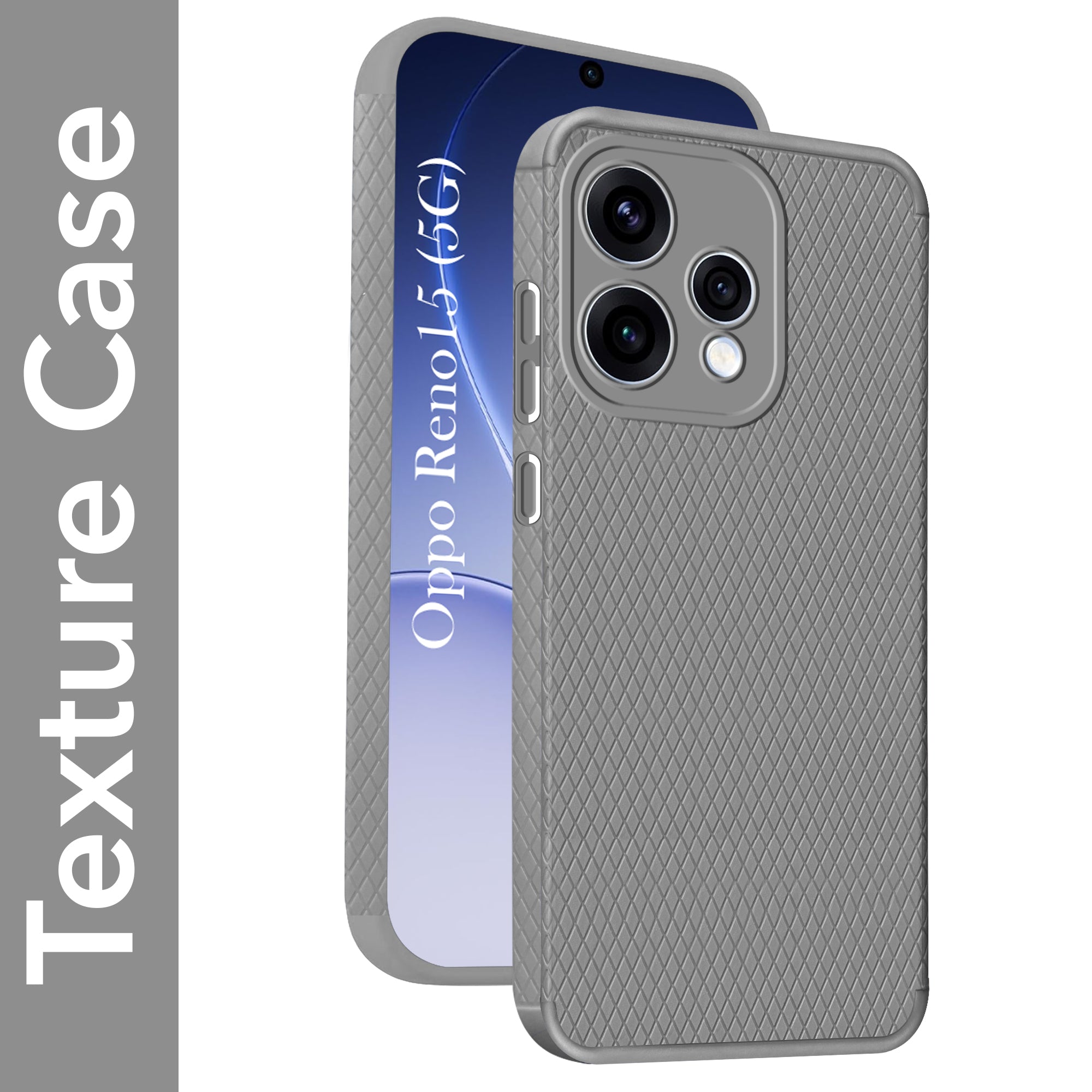 For Oppo Reno15 5G | Oppo Reno 15 5G Back Cover Case Liquid Silicone (Camera Protection | Side Grip Texture | Soft and Flexible)