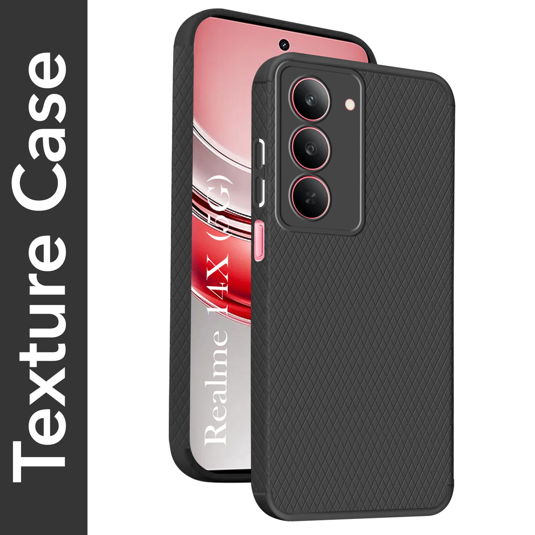 For Realme 14X Back Cover Case  (Liquid Silicone | Side Grip | Camera Protection)