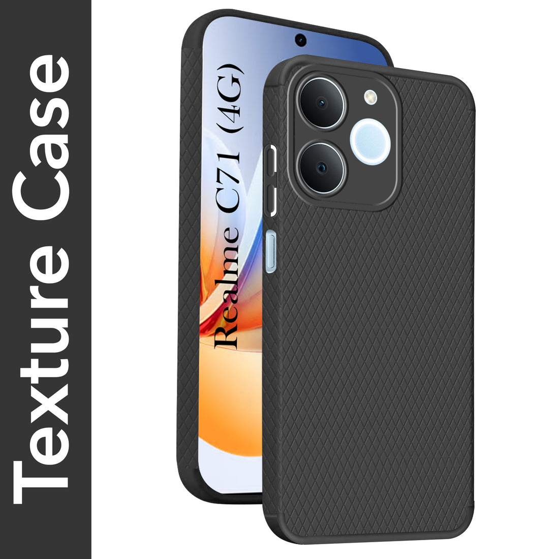 For Realme C71 Back Cover Case Liquid Silicone (Camera Protection | Side Grip Texture | Soft and Flexible)