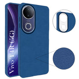 For Vivo T4R Back Cover Case (Glass Like Camera Protection | Leather Feel | Minimalist Professional Grip)