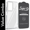 For Realme C73 Combo with Back Cover and 9H Tempered Glass (Lifetime Anti-Yellow | Sleek Hard Crystal | Oleophobic Coating Screen Glass)