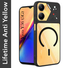 For Vivo Y56 5G Back Cover Case Lifetime Anti-Yellow Clear (Camera Protection | Side Grip | Wireless MagSafe Compatible)