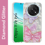 For Oppo F29 Pro Back Cover Case  (Luxury Floral Glitter Cute Butterfly | Diamond Studded Camera Bump | Girls & Women Design)