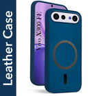 For Vivo X300 FE Back Cover Case Leather Finish (MagSafe Compatible Wireless Charging | Soft Touch | Camera Bump Protection)