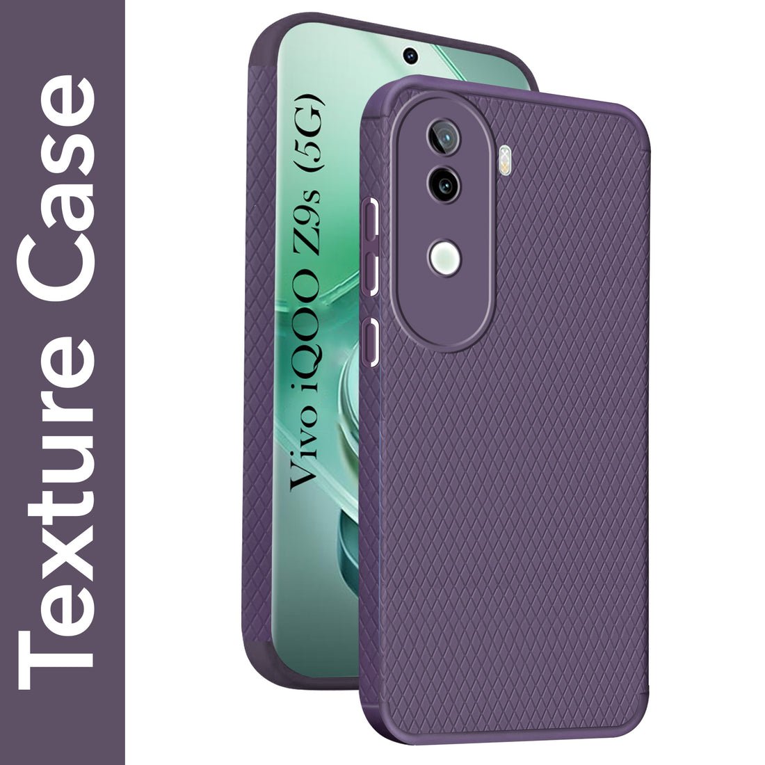 For Vivo iQOO Z9s Back Cover Case (Liquid Silicone | Side Grip | Camera Protection)