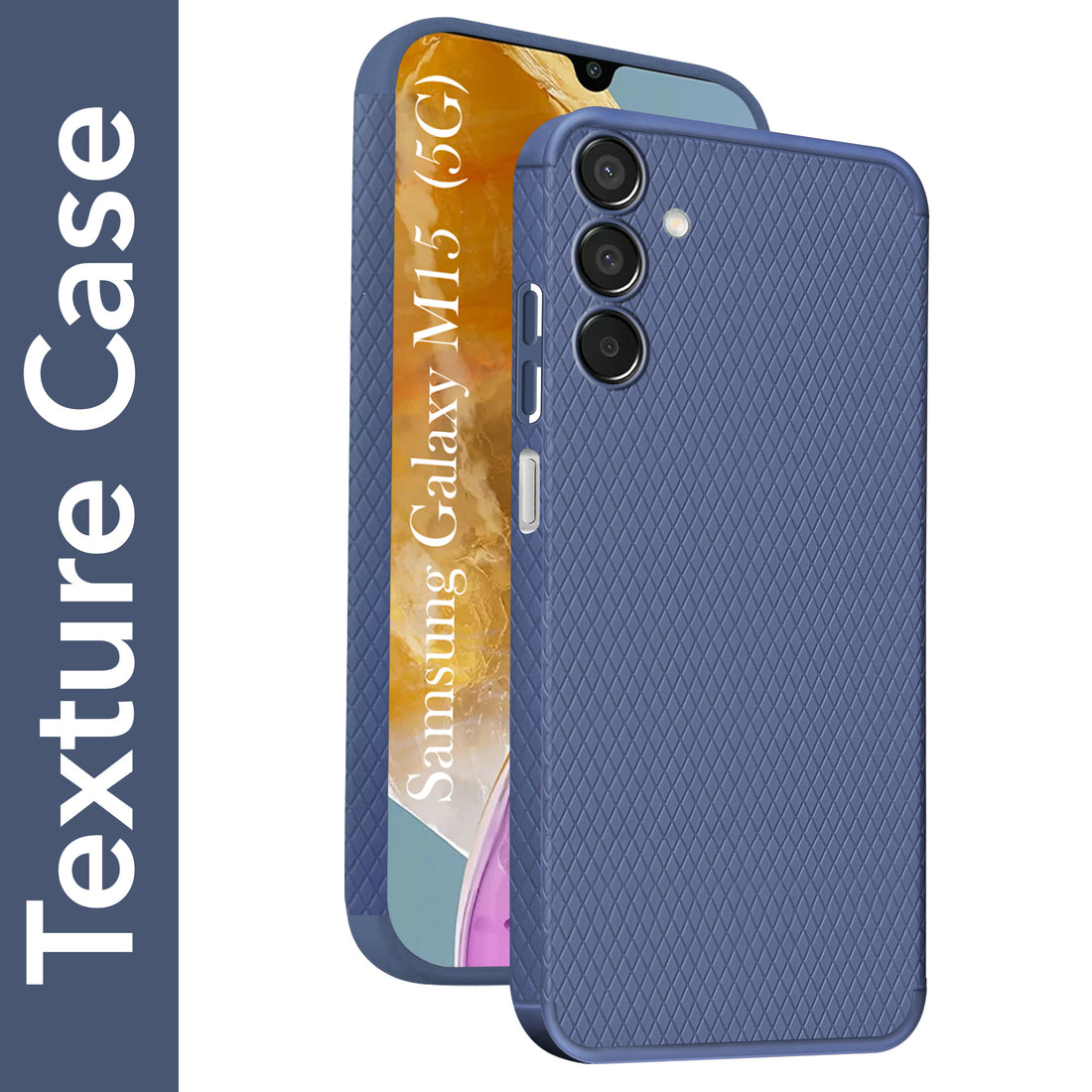 For Samsung Galaxy M15 5G Back Cover Case (Liquid Silicone | Side Grip | Camera Protection)