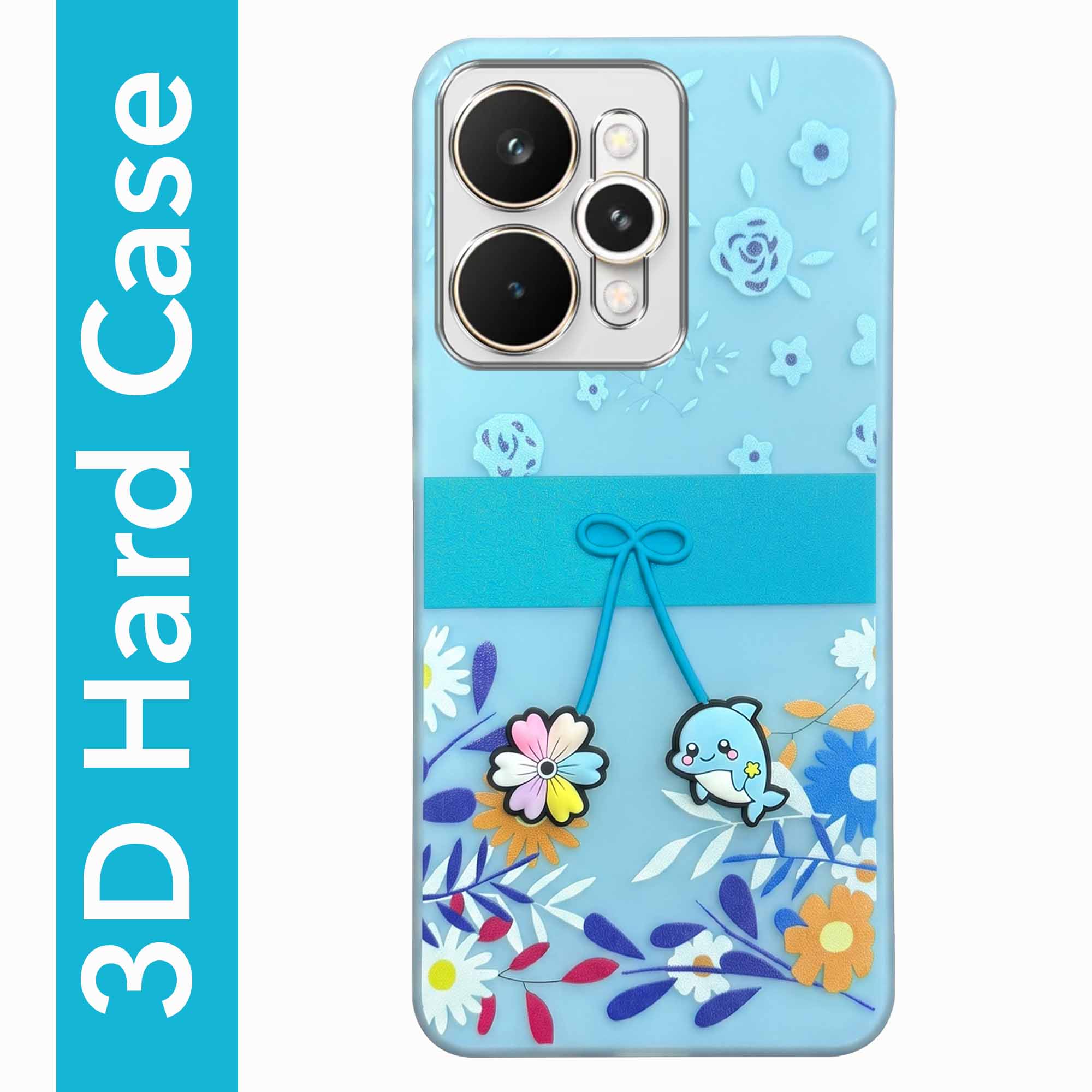 For Realme 15 Back Cover Case (3D Cute Cartoons | Hard Back Side Soft | Matte Premium Finish | HD Printing)
