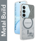For Realme P4 Lite 5G | Narzo 100 Lite 5G Metallic Back Cover Case (Metallic Camera Protection & Buttons | Translucent Milky Shade | Hard Polycarbonate)