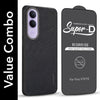 For Vivo V70 FE 5G Combo (Textured Grip Design | Micro-Fiber Cloth Inside | Oleophobic Coating Screen Glass)