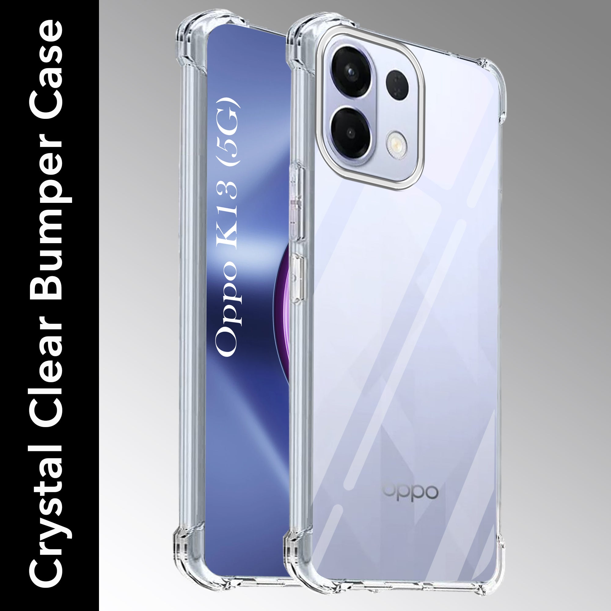 For Oppo K13 Back Cover Shockproof Crystal-Clear (Drop & Camera Protection | Hard Polycarbonate)