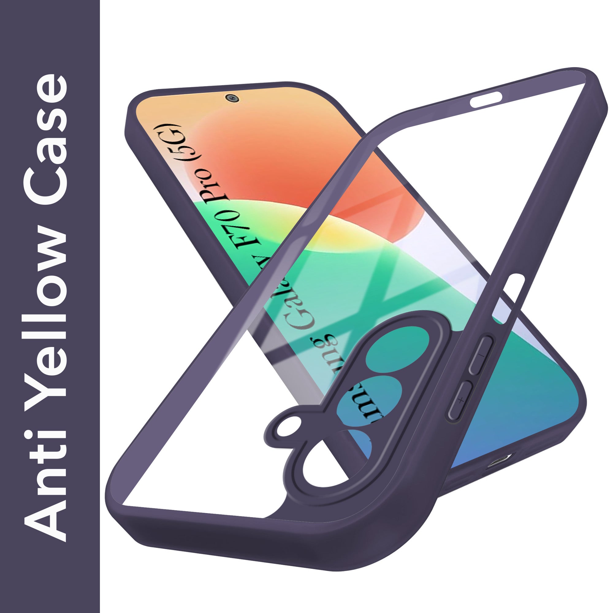 For Samsung Galaxy F70 Pro 5G Back Cover Case Ultra-Hybrid (Lifetime Anti Yellow | Anti Scratch | Crystal Clear Shockproof)