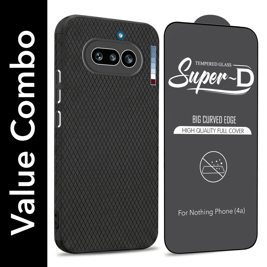 For Nothing Phone 4A 5G Combo with Back Cover and 9H Tempered Glass (Liquid Silicone | Camera Protection | Oleophobic Coating Screen Glass)