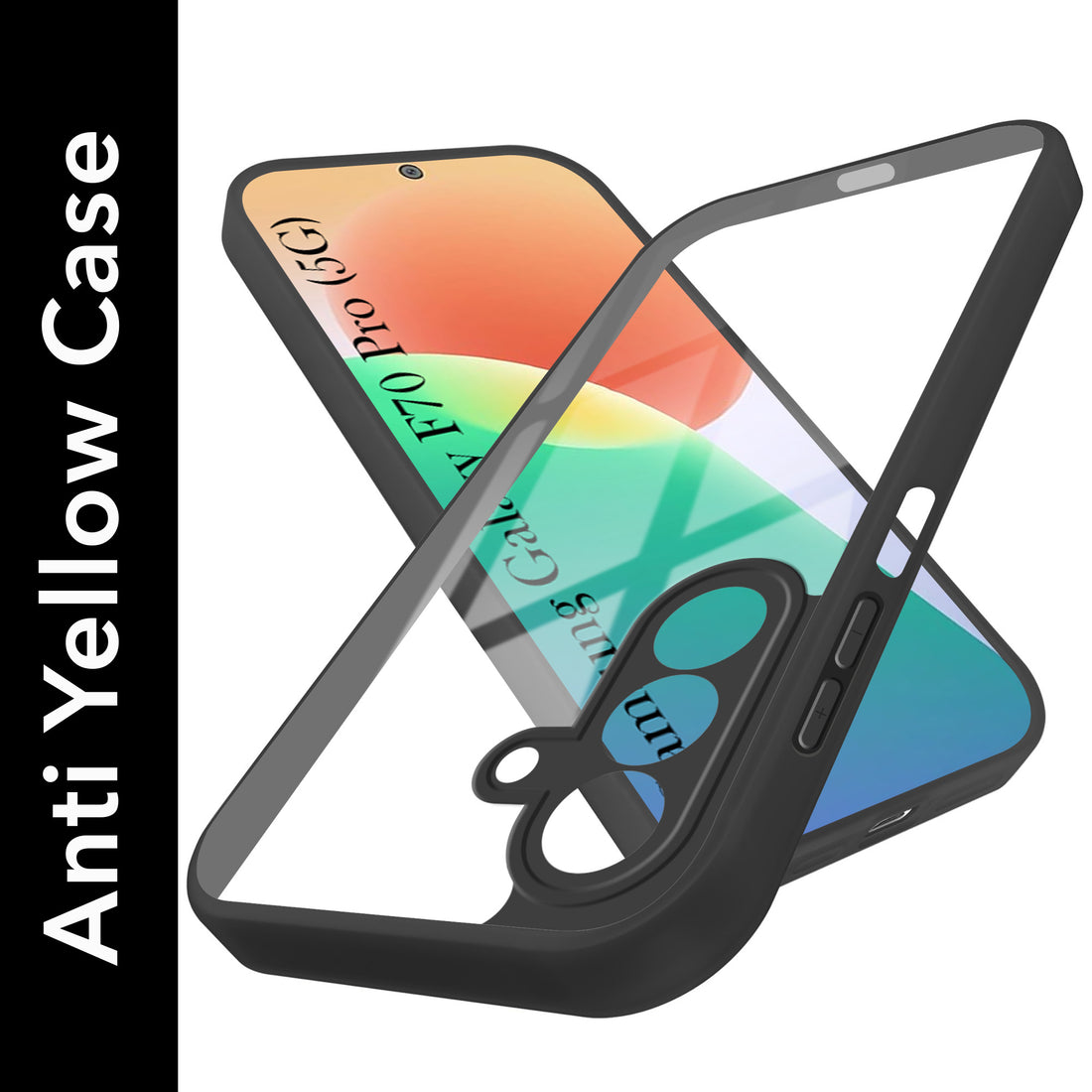 For Samsung Galaxy F70 Pro 5G Back Cover Case Ultra-Hybrid (Lifetime Anti Yellow | Anti Scratch | Crystal Clear Shockproof)