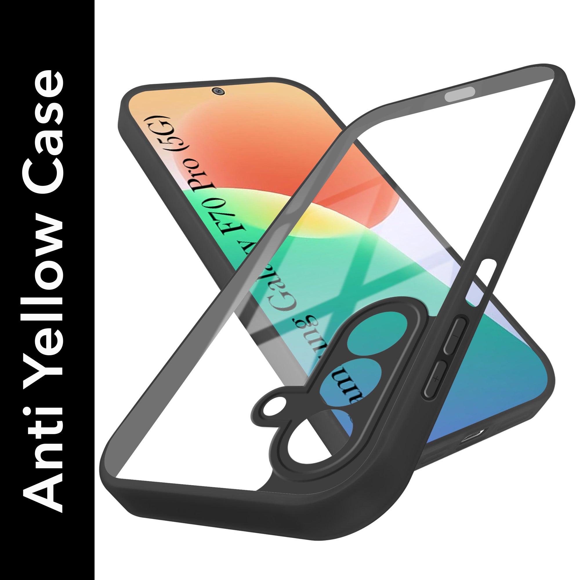 For Samsung Galaxy F70 Pro 5G Back Cover Case Ultra-Hybrid (Lifetime Anti Yellow | Anti Scratch | Crystal Clear Shockproof)