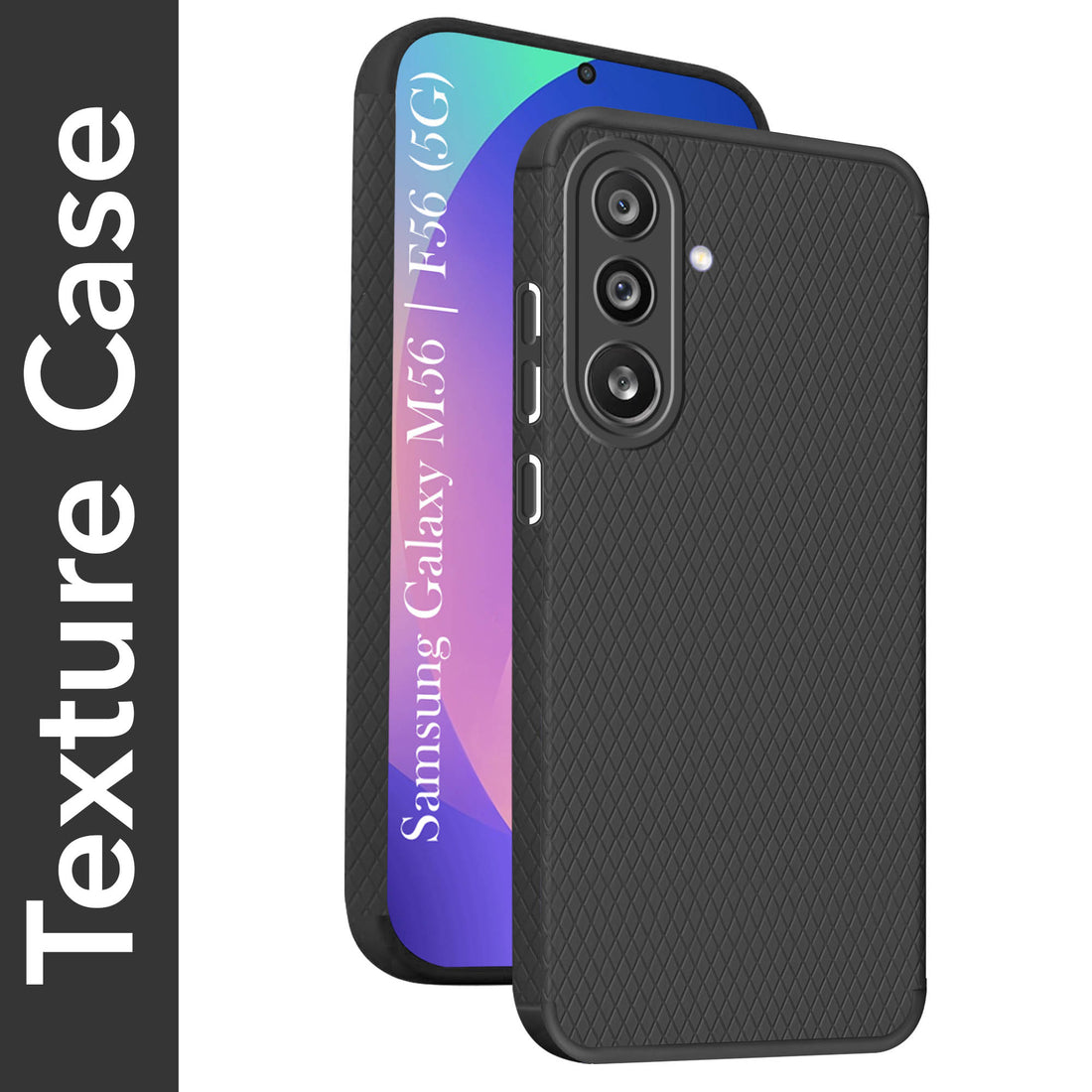 For Samsung Galaxy M56 | Samsung Galaxy F56 Back Cover Case (Liquid Silicone | Side Grip | Camera Protection)