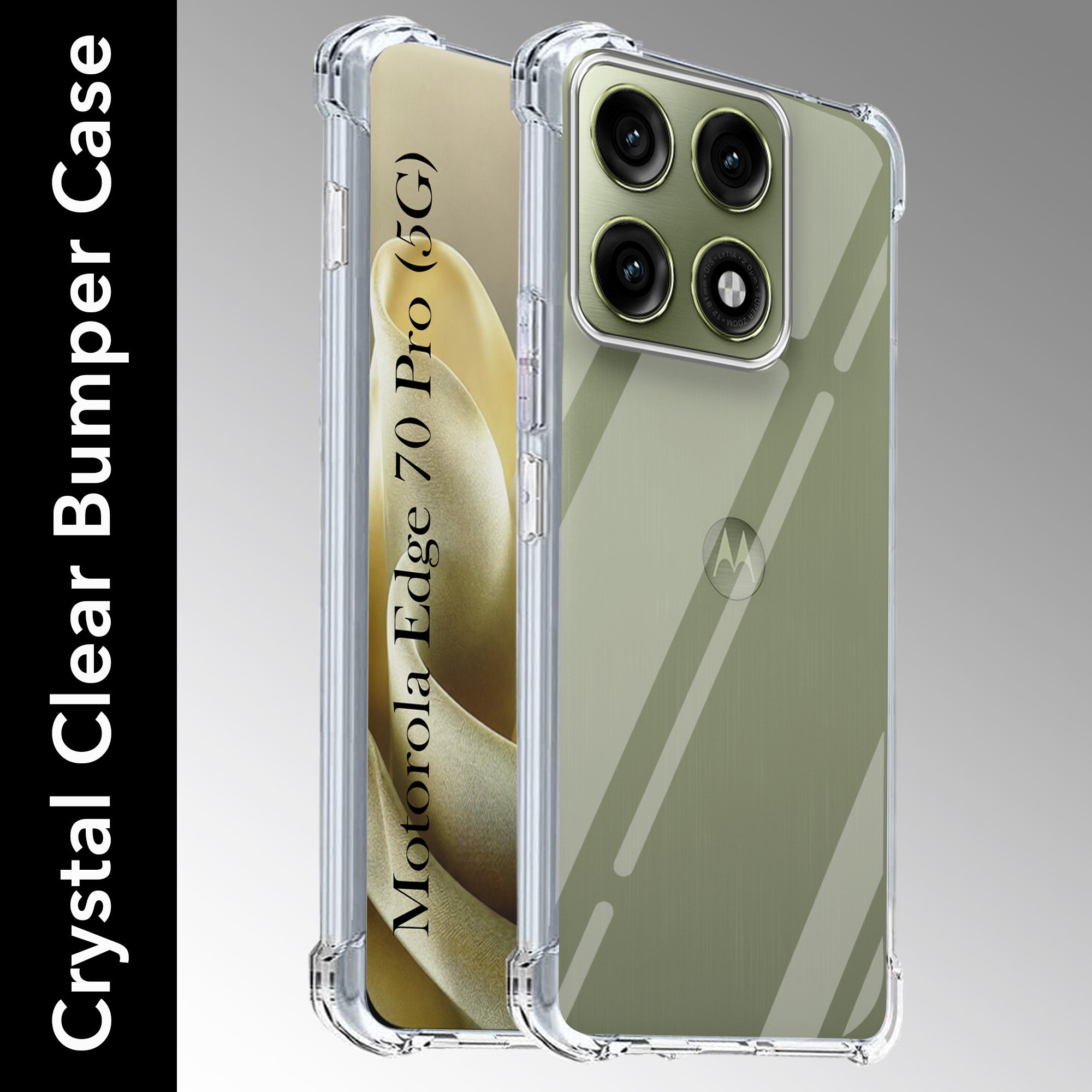 For Motorola Moto Edge 70 Pro Back Cover Shockproof Crystal-Clear (Drop & Camera Protection | Hard Polycarbonate) (Copy)