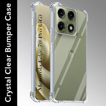 For Motorola Moto Edge 70 Pro Back Cover Shockproof Crystal-Clear (Drop & Camera Protection | Hard Polycarbonate) (Copy)