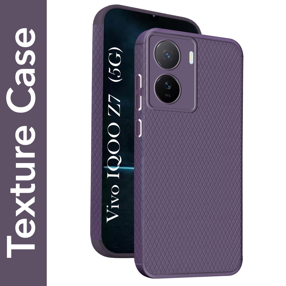 For Vivo IQOO Z7 5G Back Cover Case (Liquid Silicone | Side Grip | Camera Protection)