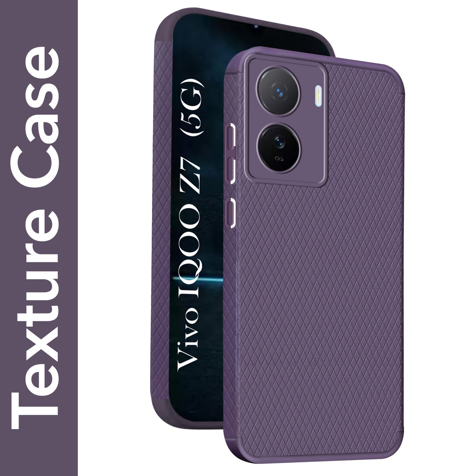 For Vivo IQOO Z7 5G Back Cover Case (Liquid Silicone | Side Grip | Camera Protection)