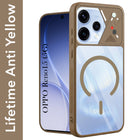 For Oppo Reno15 5G | Oppo Reno 15 5G Back Cover Case Lifetime Anti-Yellow Clear (Camera Protection | Side Grip | Wireless MagSafe Compatible)